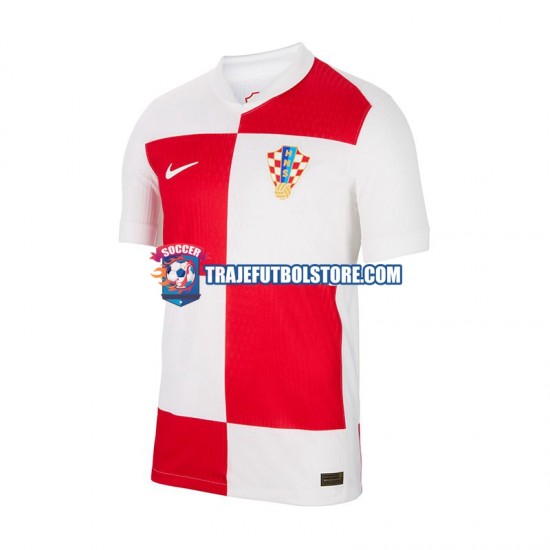 Camiseta 1ª Croacia Hombre Euro 2024 Manga Corta