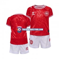 Camiseta 1ª Dinamarca Niño Euro 2024 Manga Corta