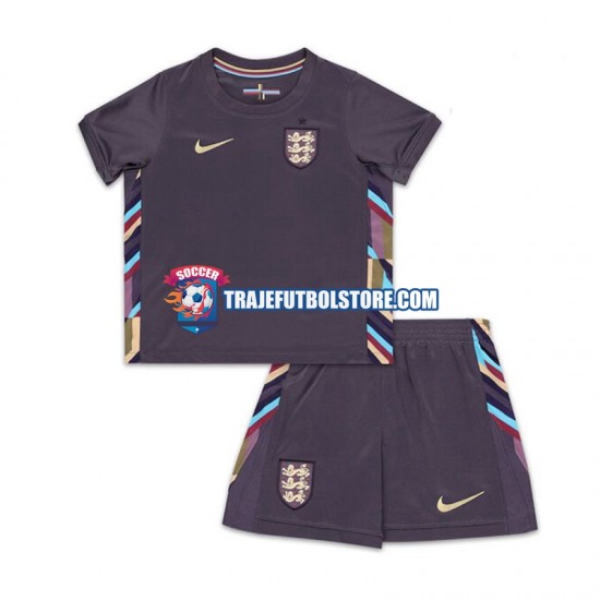 Camiseta 2ª Inglaterra Niño Euro 2024 Manga Corta