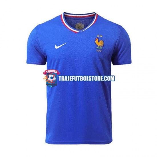 Camiseta 1ª Francia Hombre Euro 2024 Manga Corta