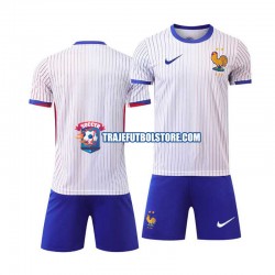 Camiseta 2ª Francia Niño Euro 2024 Manga Corta