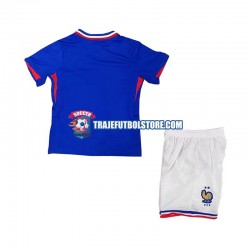 Camiseta 1ª Francia Niño Euro 2024 Manga Corta