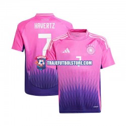 Camiseta 2ª Alemania Havertz 7 Hombre Euro 2024 Manga Corta