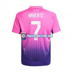 Camiseta 2ª Alemania Havertz 7 Hombre Euro 2024 Manga Corta