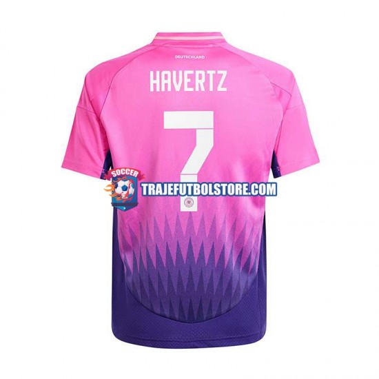 Camiseta 2ª Alemania Havertz 7 Hombre Euro 2024 Manga Corta