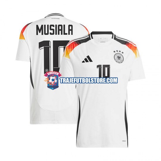 Camiseta 1ª Alemania Jamal Musiala 10 Hombre Euro 2024 Manga Corta