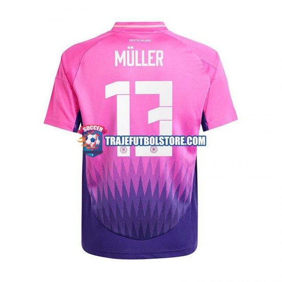 Camiseta 2ª Alemania Thomas Muller 13 Hombre Euro 2024 Manga Corta