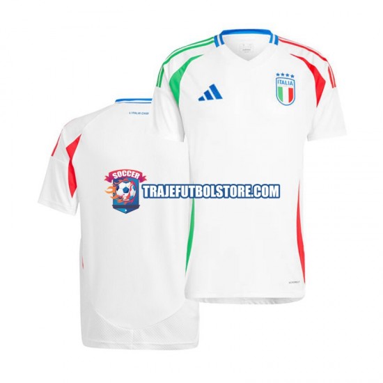 Camiseta 2ª Italia Hombre Euro 2024 Manga Corta