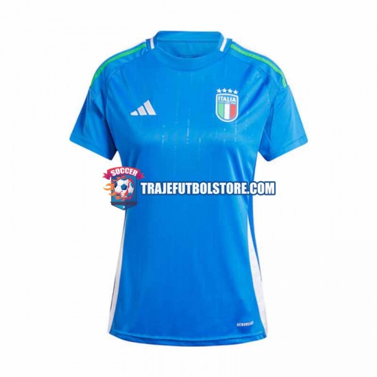 Camiseta 1ª Italia Mujer Euro 2024 Manga Corta
