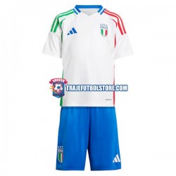 Camiseta 2ª Italia Niño Euro 2024 Manga Corta