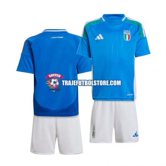 Camiseta 1ª Italia Niño Euro 2024 Manga Corta