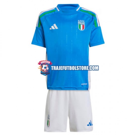 Camiseta 1ª Italia Niño Euro 2024 Manga Corta