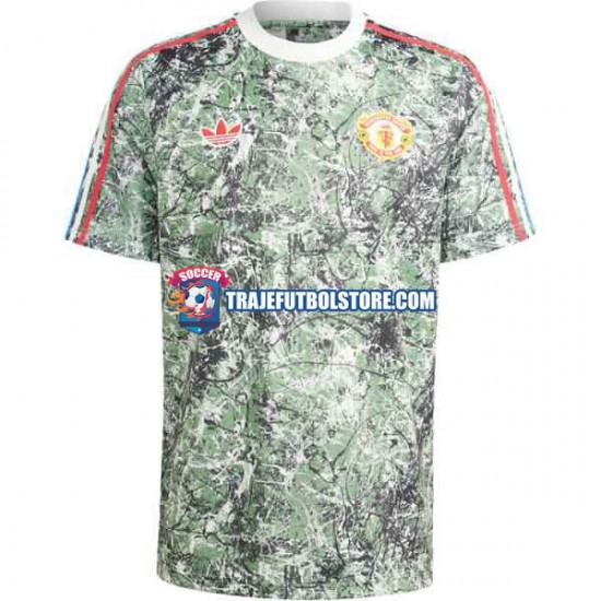 Camiseta 1ª Manchester United Stone Roses Hombre 2023-2024 Manga Corta