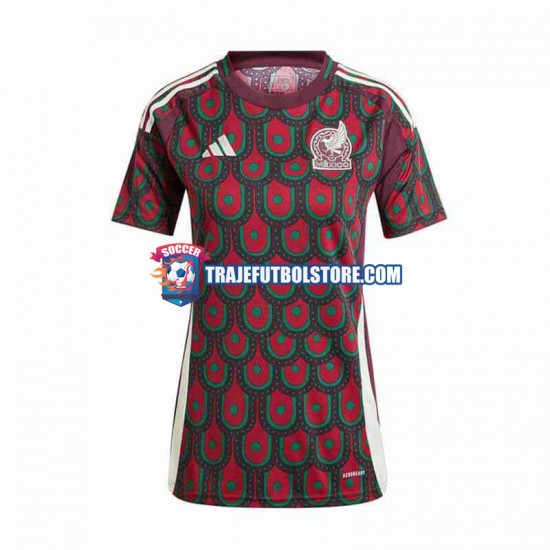 Camiseta 1ª México Mujer Copa America 2024 Manga Corta