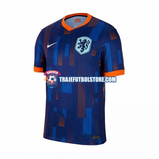 Camiseta 2ª Países Bajos Hombre Euro 2024 Manga Corta