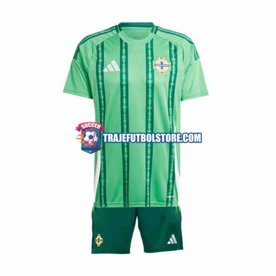 Camiseta 1ª Irlanda Del Norte Niño 2024 Manga Corta