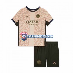 Camiseta 4ª Paris Saint-Germain Niño 2023-2024 Manga Corta