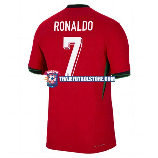Camiseta 1ª Portugal Cristiano Ronaldo 7 Hombre Euro 2024 Manga Corta