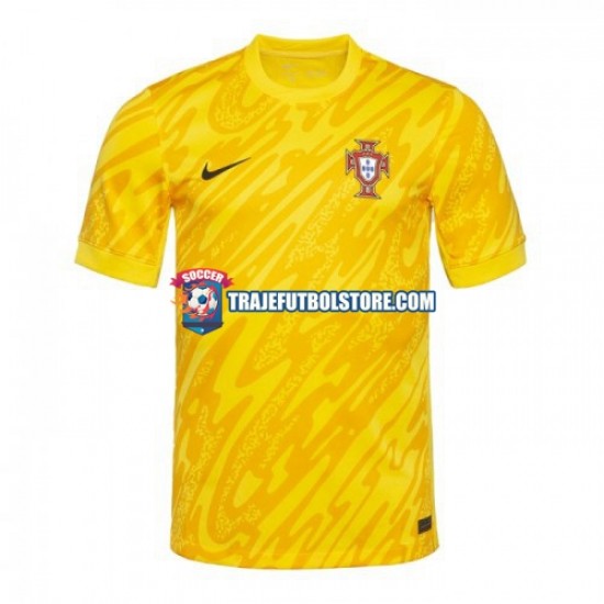 Camiseta 1ª Portugal Portero Hombre Euro 2024 Manga Corta