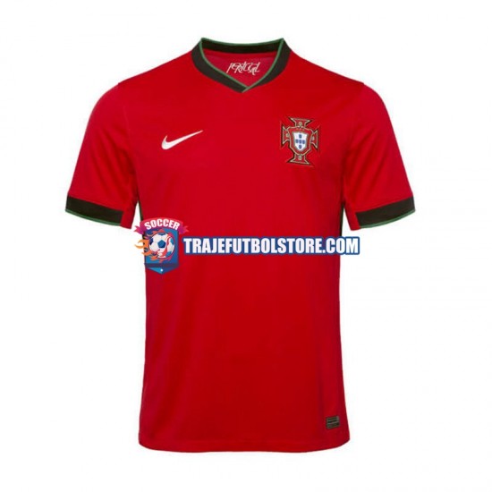 Camiseta 1ª Portugal Hombre Euro 2024 Manga Corta