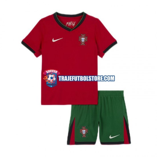 Camiseta 1ª Portugal Niño Euro 2024 Manga Corta
