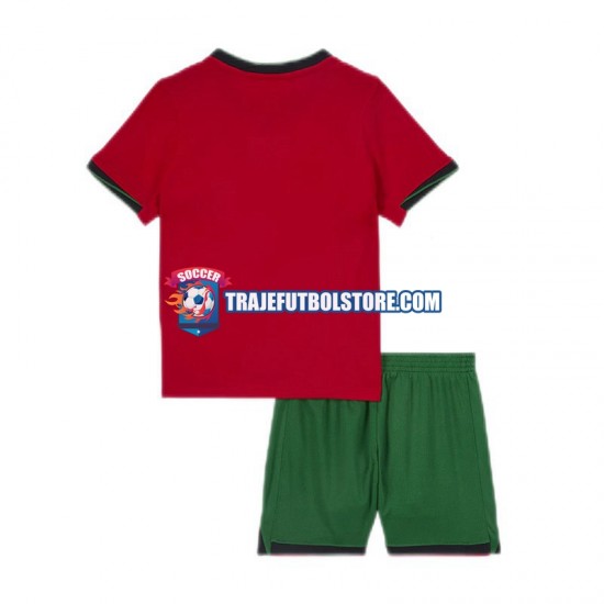 Camiseta 1ª Portugal Niño Euro 2024 Manga Corta