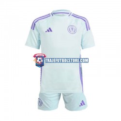 Camiseta 2ª Escocia Niño Euro 2024 Manga Corta