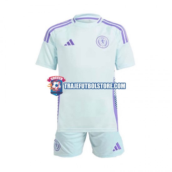 Camiseta 2ª Escocia Niño Euro 2024 Manga Corta
