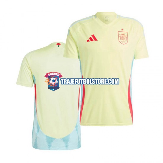 Camiseta 2ª España Hombre Euro 2024 Manga Corta
