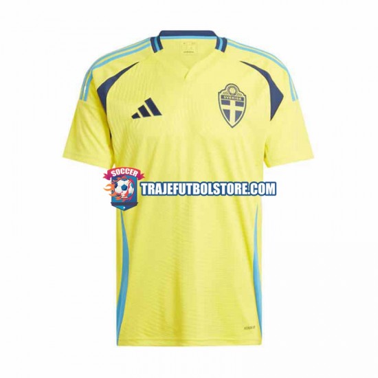 Camiseta 1ª Suecia Hombre 2024 Manga Corta
