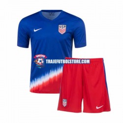 Camiseta 2ª Estados Unidos Niño 2024 Manga Corta