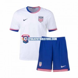 Camiseta 1ª Estados Unidos Niño 2024 Manga Corta
