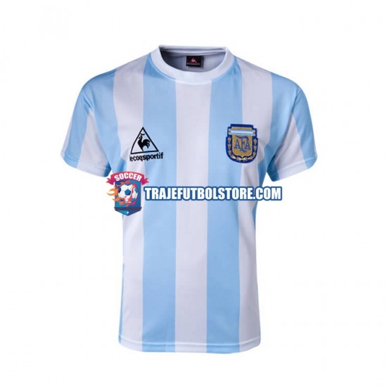 Camiseta 1ª Argentina 1986 Retro Hombre Manga Corta