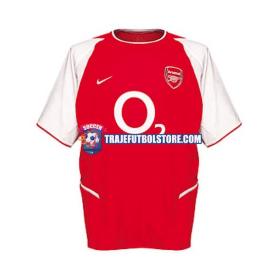 Camiseta 1ª Arsenal Retro Hombre 2002 Manga Corta