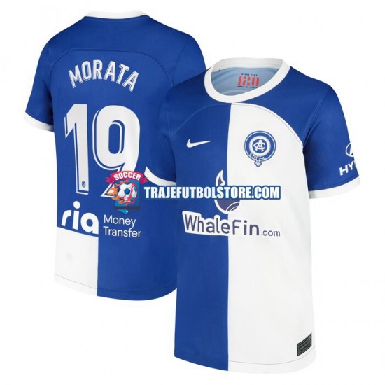 Camiseta 1ª Atlético Madrid Morata 19 120 Anniversary Hombre 2022-2023 Manga Corta