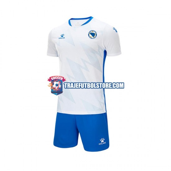 Camiseta 2ª Bosnia y Herzegovina Niño 2023 Manga Corta