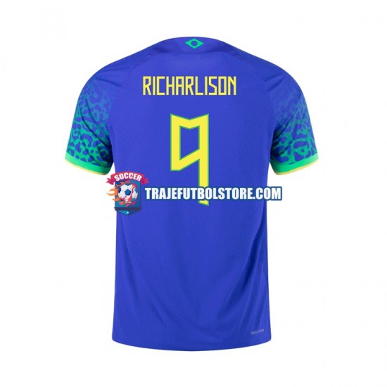 Camiseta 2ª Brasil RICHARLISON 9 Hombre 2022 Manga Corta