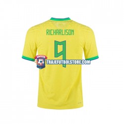 Camiseta 1ª Brasil RICHARLISON 9 Hombre 2022 Manga Corta