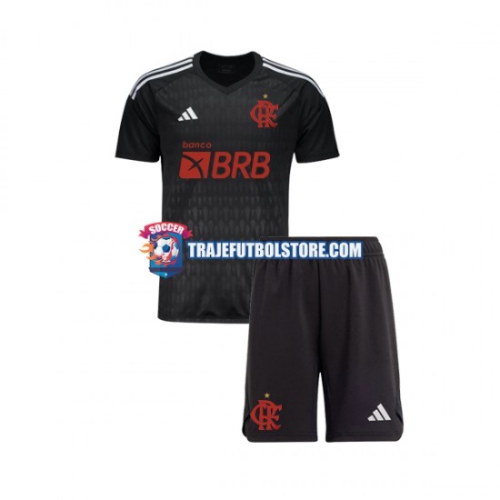 Camiseta 2ª CR Flamengo Portero Niño 2023-2024 Manga Corta