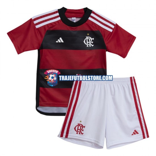 Camiseta 1ª CR Flamengo Niño 2023-2024 Manga Corta