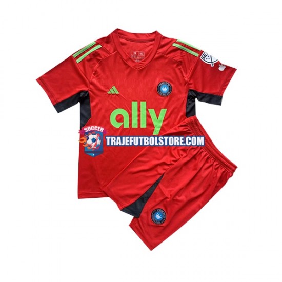 Camiseta 3ª Charlotte FC Portero Niño 2023 Manga Corta