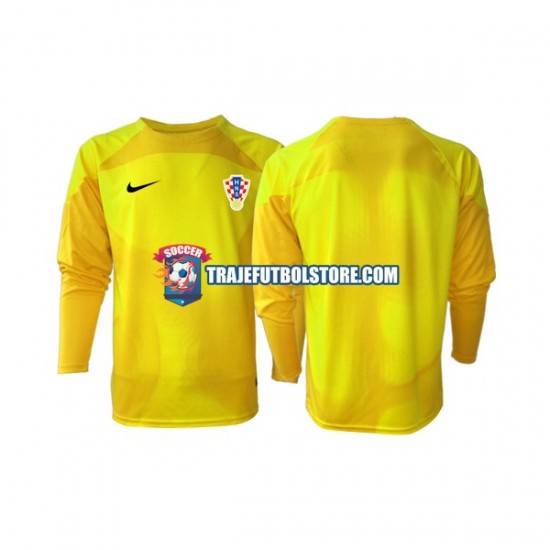 Camiseta 1ª Croacia Portero Hombre Copa Mundial 2022 ML