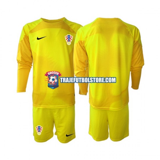 Camiseta 1ª Croacia Portero Niño Copa Mundial 2022 ML