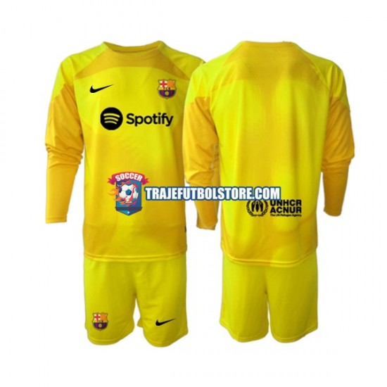 Camiseta 4ª FC Barcelona Portero Niño 2022-2023 ML