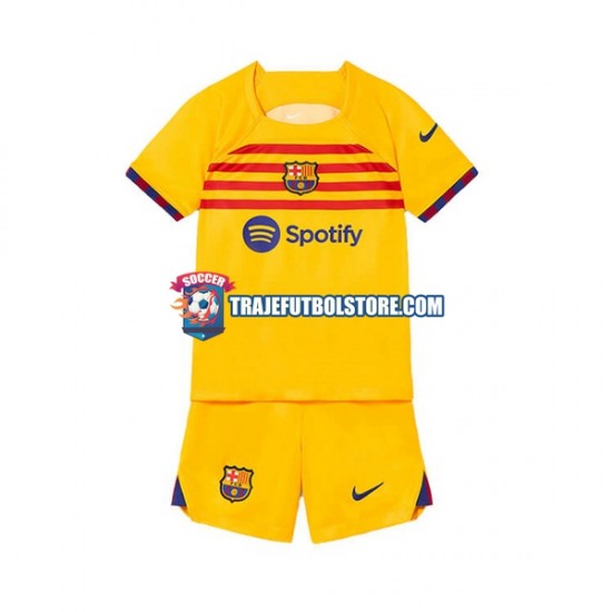 Camiseta 4ª FC Barcelona Niño 2022-2023 Manga Corta