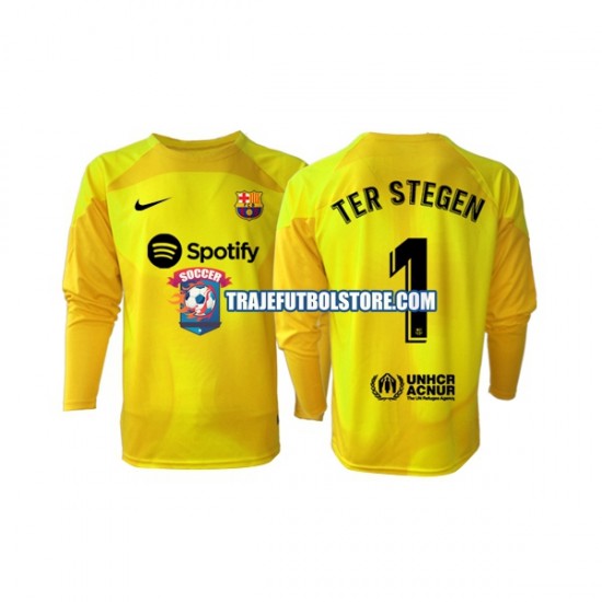 Camiseta 4ª FC Barcelona Ter Stegen 1 Portero Hombre 2022-2023 ML