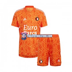 Camiseta 2ª Feyenoord Rotterdam Portero Niño 2022-2023 Manga Corta