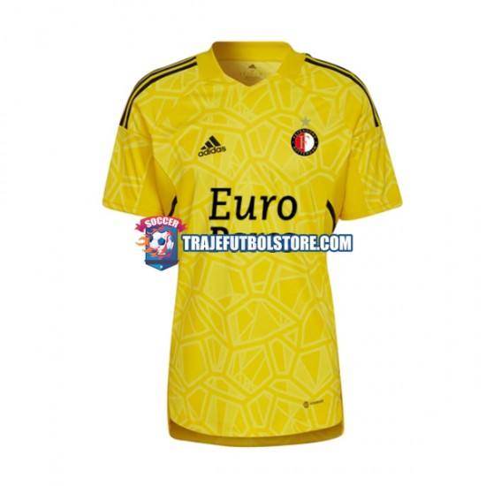 Camiseta 3ª Feyenoord Rotterdam Portero Hombre 2022-2023 Manga Corta