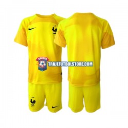 Camiseta 3ª Francia Portero Niño Copa Mundial 2022 Manga Corta