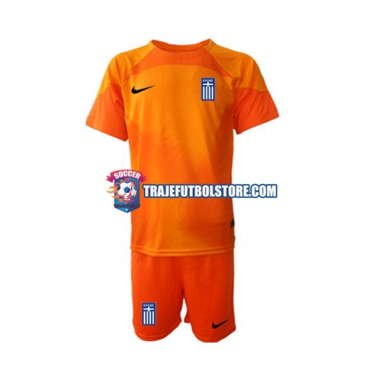 Camiseta 3ª Grecia Portero Niño 2022-2023 Manga Corta